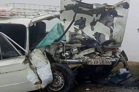 Şəmkirdə ağır qəza: ölən və xəsarət alanlar var - FOTO