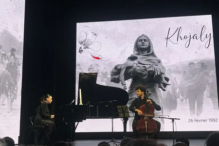 Parisdə Xocalı soyqırımının 34-cü ildönümü qeyd edilib