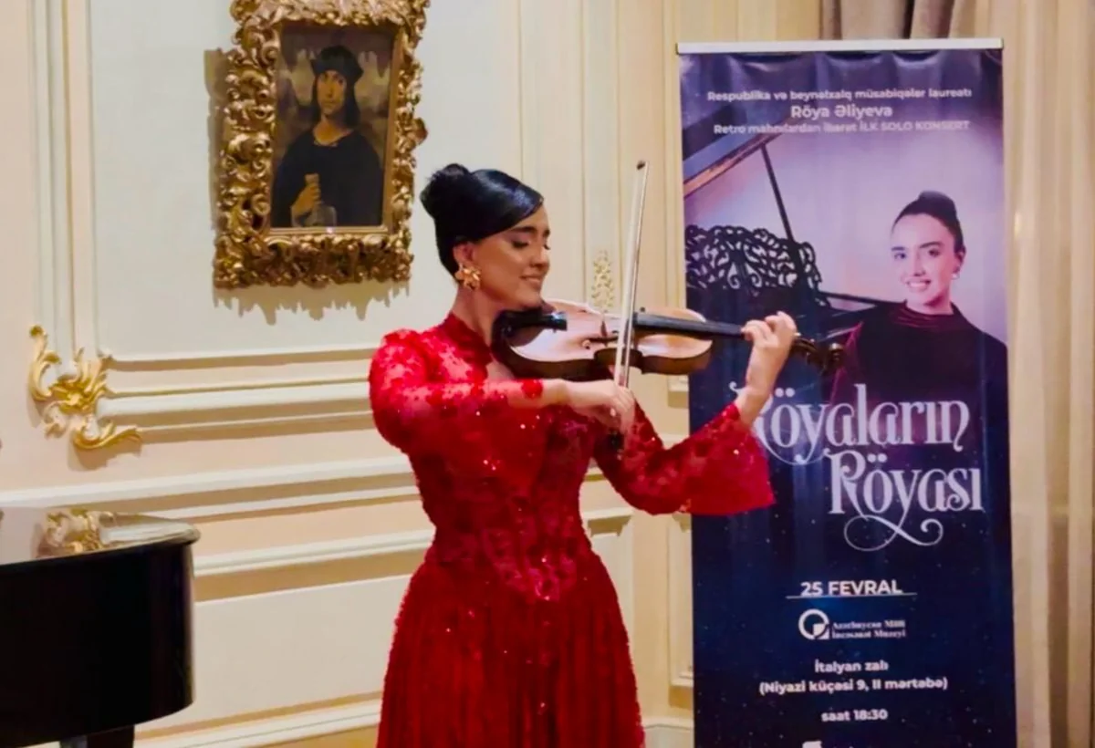 Beynəlxalq müsabiqələr laureatı Röya Əliyevanın İLK SOLO KONSERTİ - FOTO