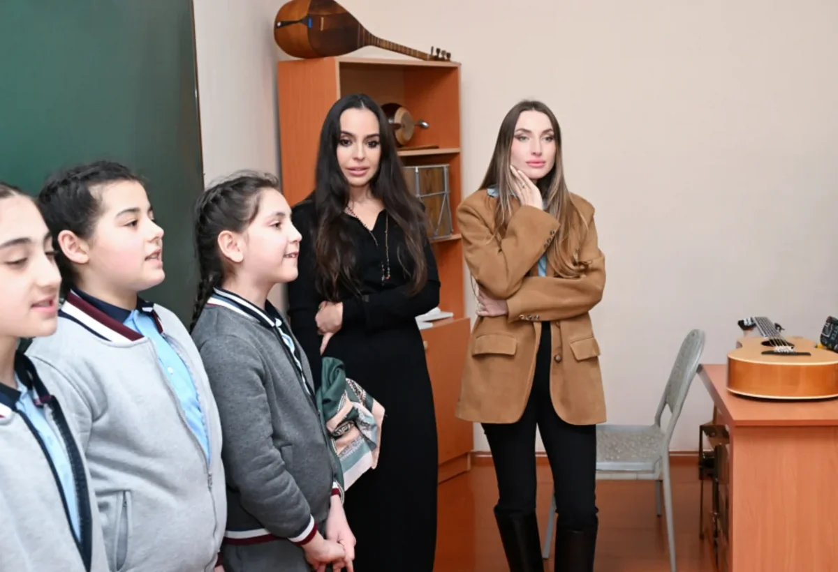 Leyla Əliyeva və Alena Əliyeva Quba rayonunda səfərdə - FOTO