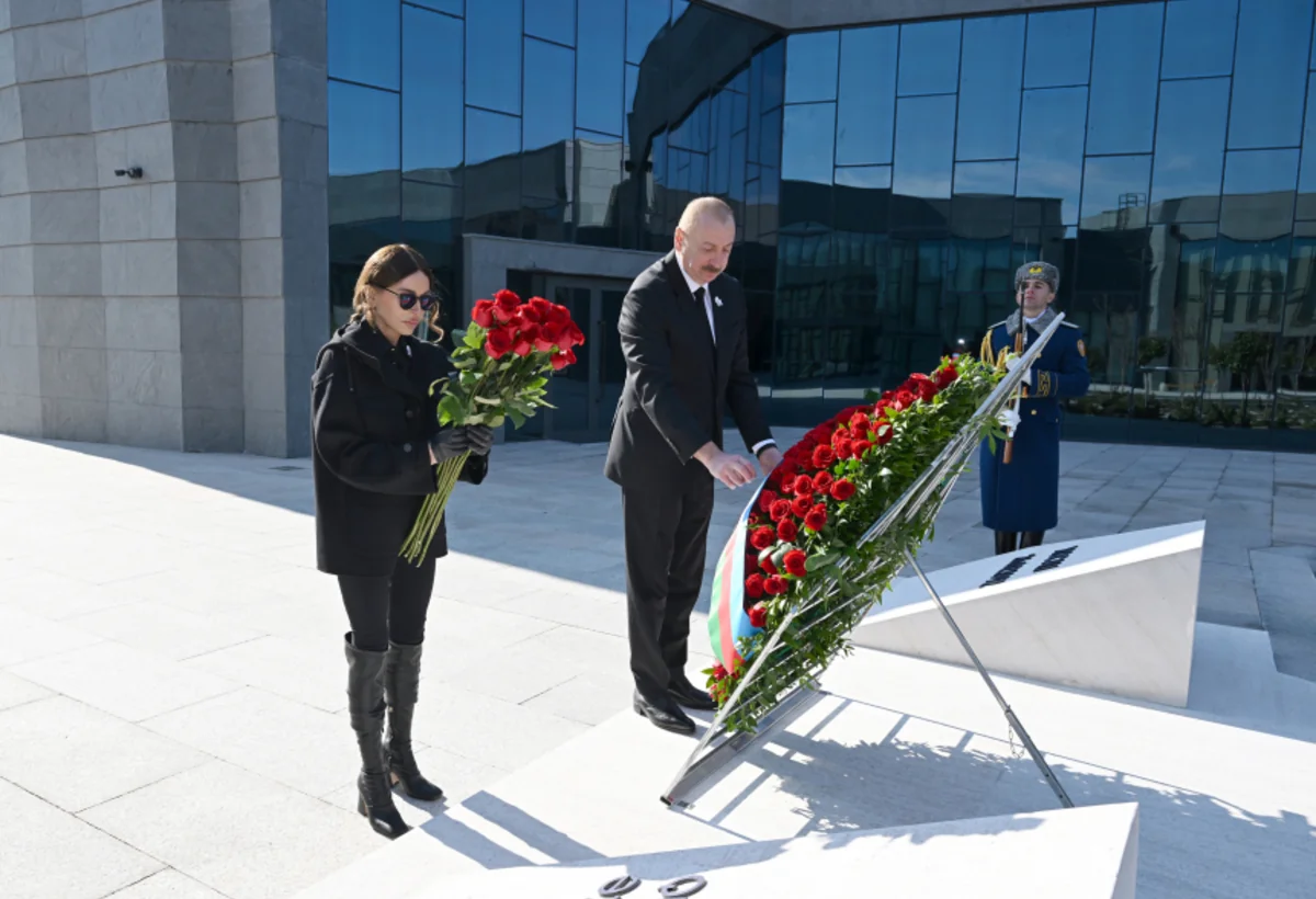 Prezident İlham Əliyev Xocalı Soyqırımı Memorialının AÇILIŞINDA - FOTO