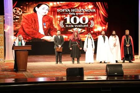Xalq artisti Sofya Hüseynovanın 100 illik yubiley tədbiri keçirilib