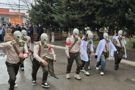 Şimal bölgələrində şagirdlərə  fövqəladə hallarda davranış qaydaları izah olunub