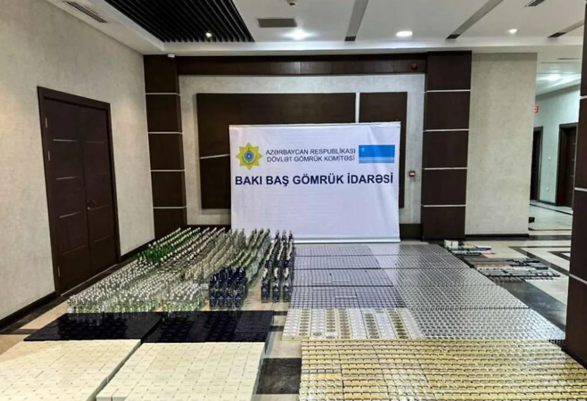 Göygöldə külli miqdarda tütün məmulatları və spirtli içkilər aşkar edildi