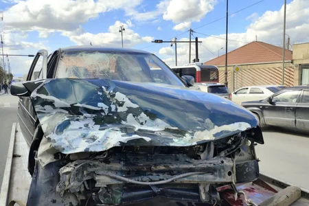 Gəncədə avtomobillər toqquşub, xəsarət alanlar var