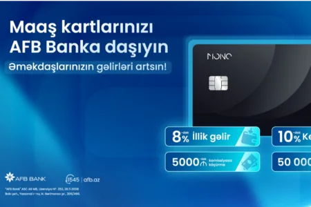 AFB Bank-dan yeni “Mono Əməkhaqqı Kartı” – şirkətlər üçün daha sərfəli maaş layihəsi