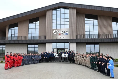 İlham Əliyev Şirvan Aqro heyvandarlıq kompleksinin açılışında - FOTO