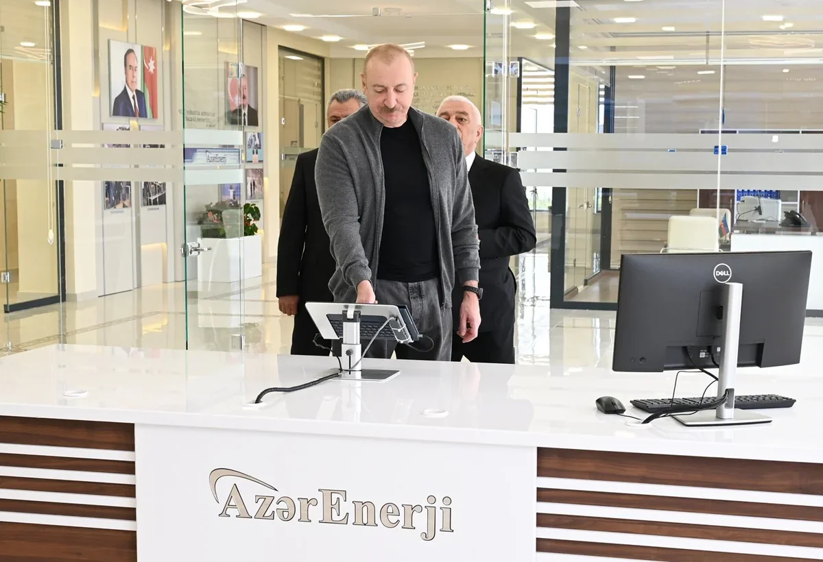 Prezident Abşeron Batareya Enerji Saxlanc Mərkəzinin AÇILIŞINDA - FOTO