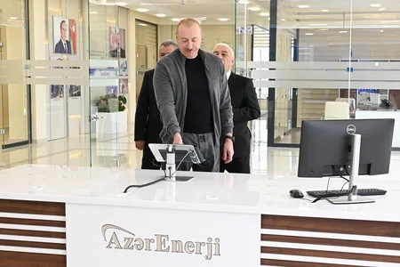 Prezident Abşeron Batareya Enerji Saxlanc Mərkəzinin AÇILIŞINDA - FOTO