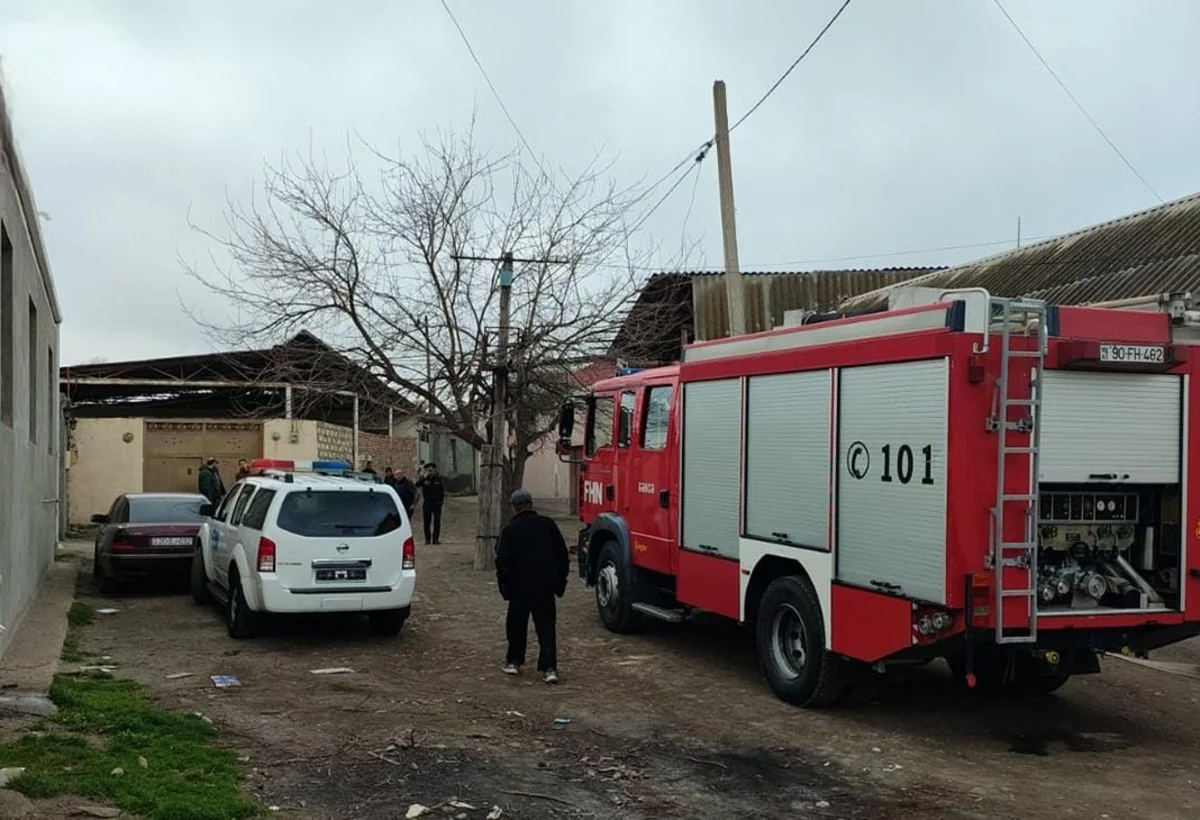 Gəncədə evdə yanğında bir nəfər ölüb