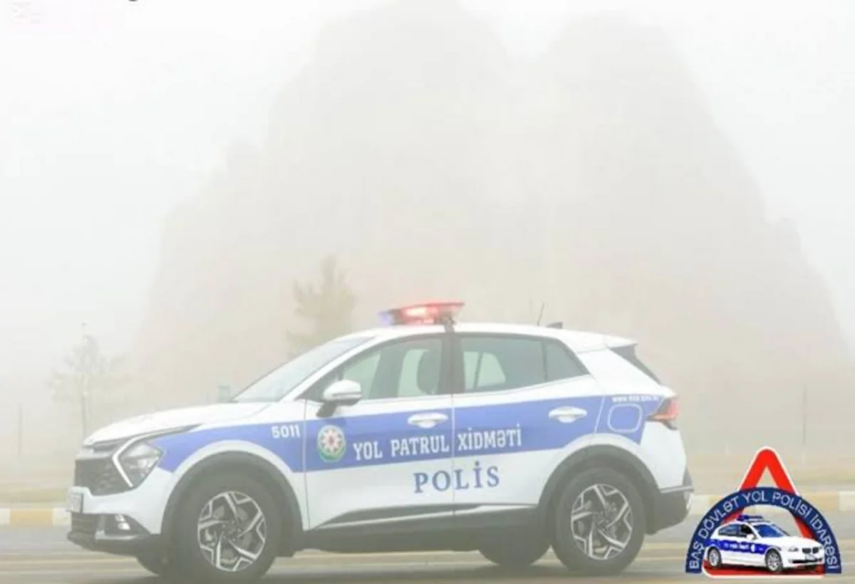 Polis Bakıda dumanlı hava ilə bağlı sürücülərə müraciət edib