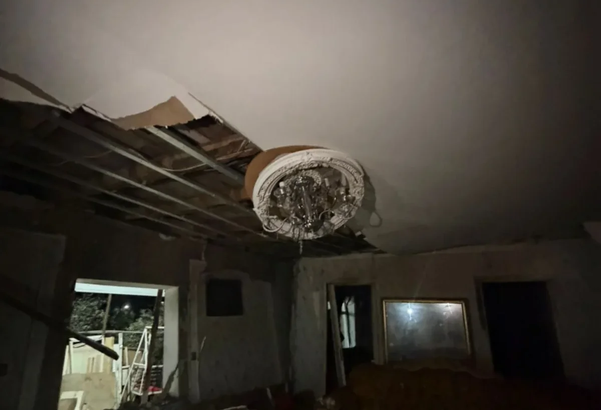 Şirvanda yaşayış evində PARTLAYIŞ - VİDEO