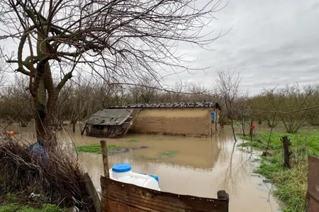 Qusarda güclü yağışın FƏSADLARI: Həyətləri su basıb, yollar keçilməz