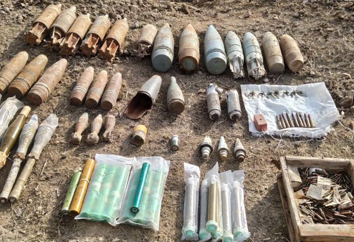 Bir ayda 5 minə qədər partlamamış hərbi sursat tapıldı