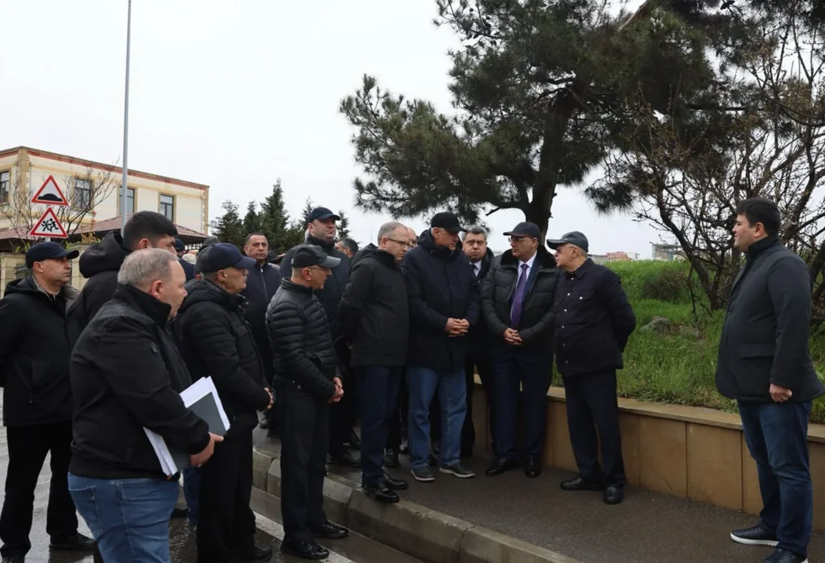 Badamdarda sürüşmə aktivləşib, nazir əraziyə gəlib - VİDEO