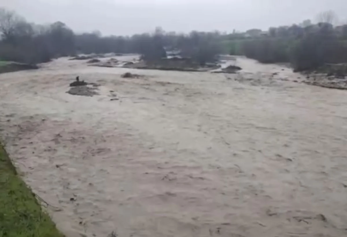 Quba-Qusar çaylarından sel keçdi - VİDEO