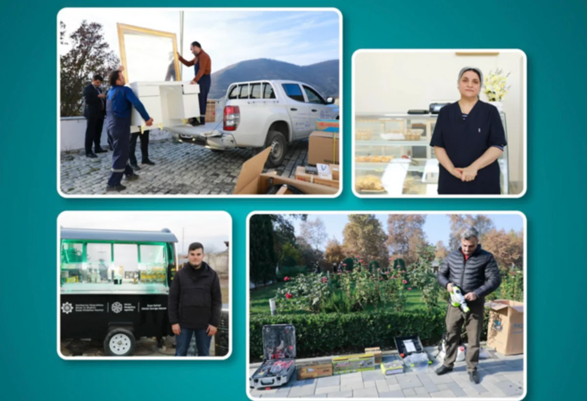 Azad olunmuş ərazilərdə növbəti kiçik ailə biznesləri yaradıldı