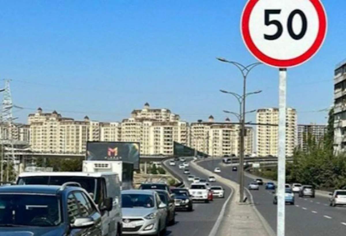 Bakının bəzi ərazilərində avtomobillər üçün sürət həddi saatda 50 kilometrə qədər endiriləcək