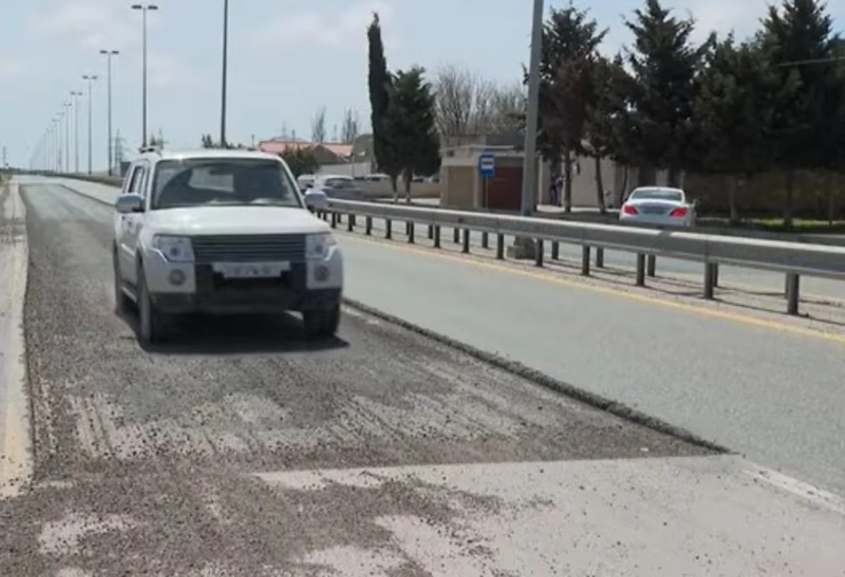 Avtomobillərə qənim kəsilən yol - VİDEO