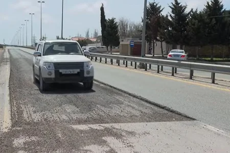 Avtomobillərə qənim kəsilən yol - VİDEO