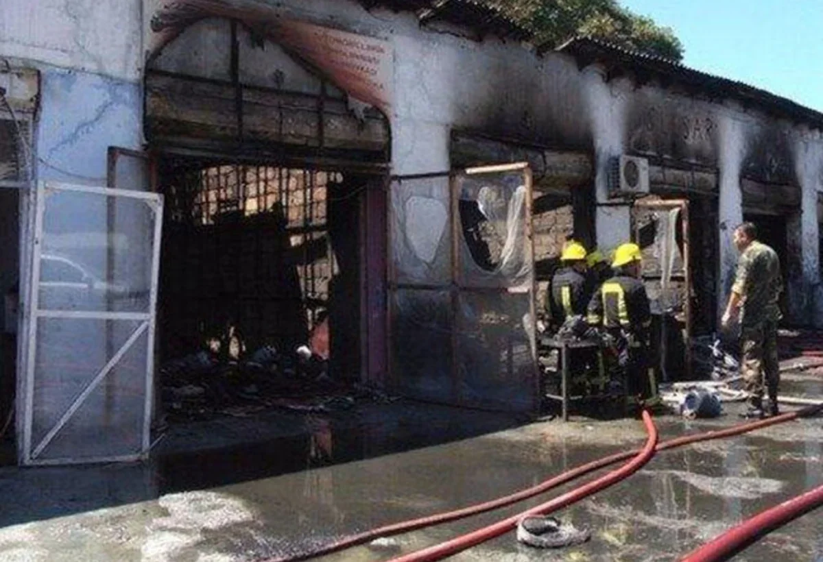 Lənkəranda avtomobil təmiri sexində PARTLAYIŞ