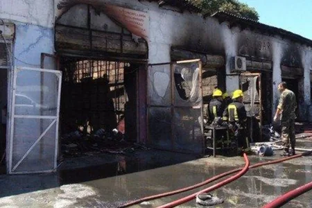 Lənkəranda avtomobil təmiri sexində PARTLAYIŞ