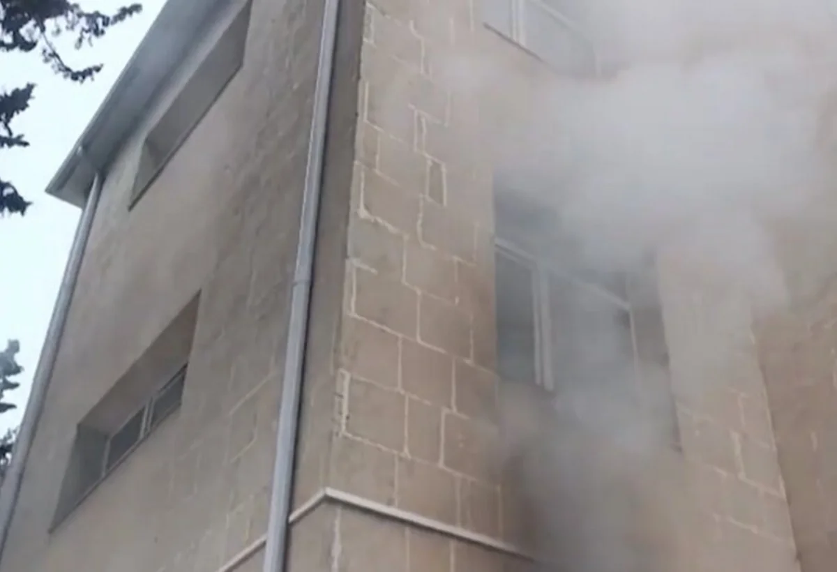 Bakıda yataqxanada YANĞIN - VİDEO