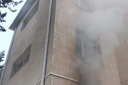 Bakıda yataqxanada YANĞIN - VİDEO