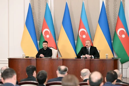 Azərbaycan və Ukrayna prezidentlərinin MƏTBUATA BƏYANATLARI