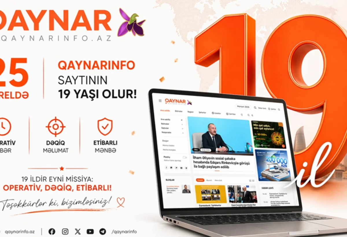 Qaynarinfo.az 19 yaşını qeyd edir