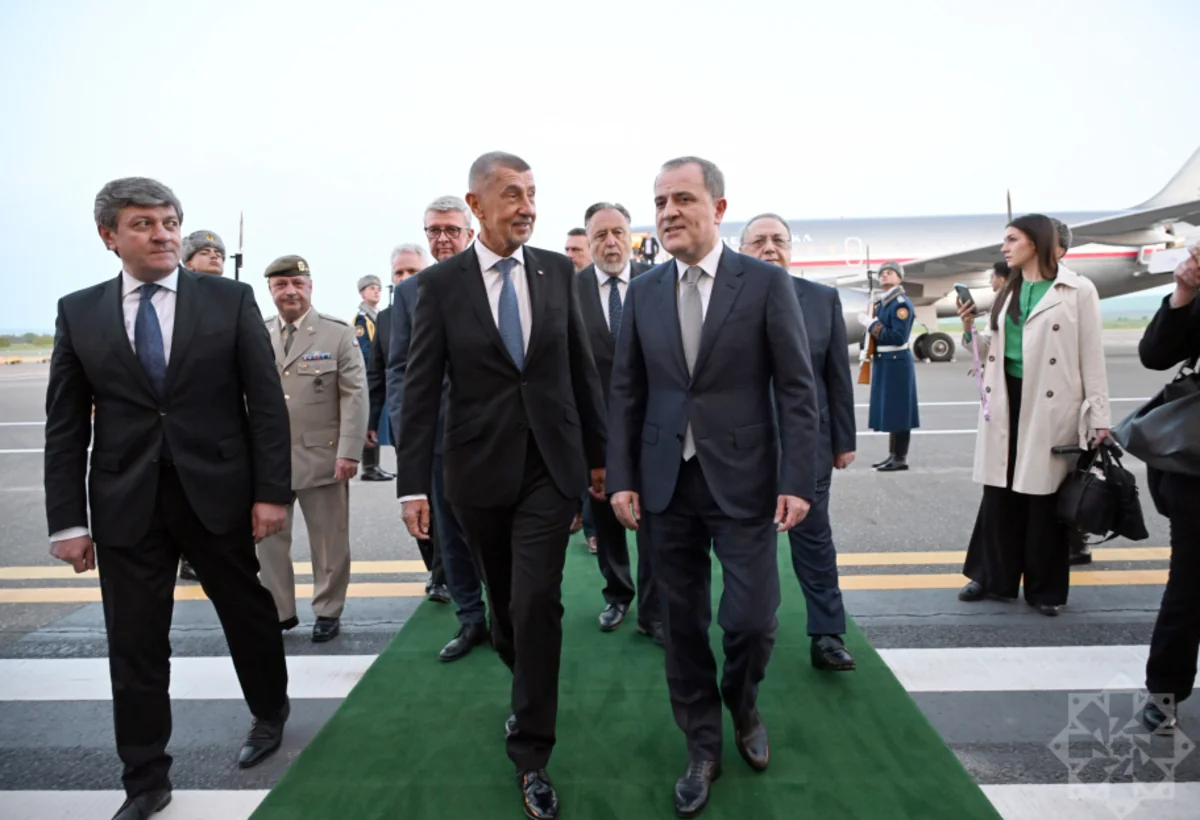 Çexiyanın Baş naziri Azərbaycana səfərə gəlib