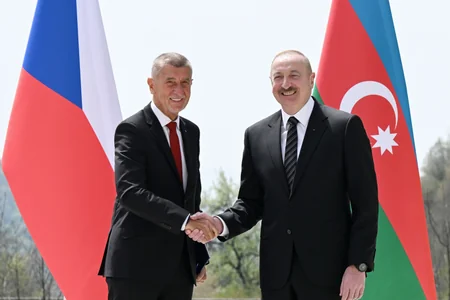 İlham Əliyevin çex Baş nazirlə Qəbələ görüşü - FOTO