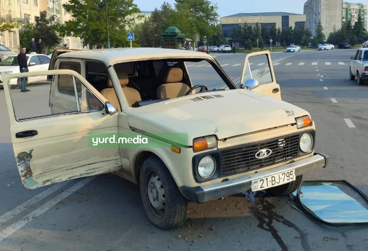 Gəncədə avtomobillər toqquşub, xəsarət alan var - FOTO