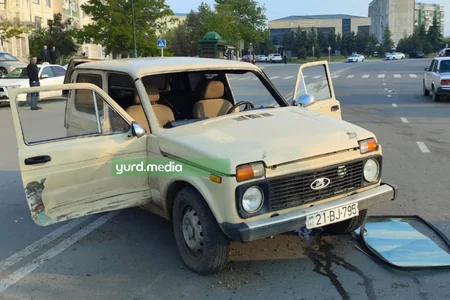 Gəncədə avtomobillər toqquşub, xəsarət alan var - FOTO