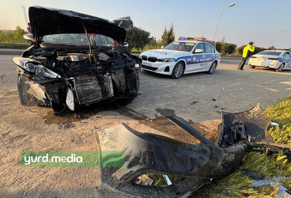 Gəncə-Daşkəsən yolunda maşınlar toqquşub, xəsarət alanlar var - FOTO