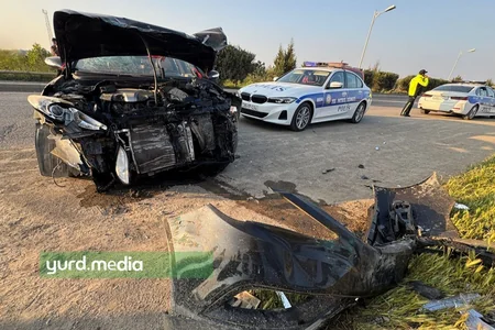 Gəncə-Daşkəsən yolunda maşınlar toqquşub, xəsarət alanlar var - FOTO