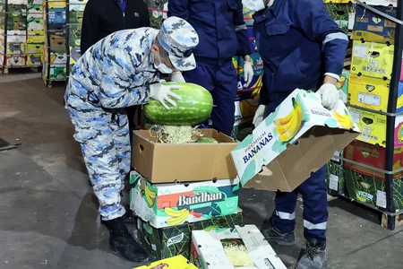 Qarpız yükündən 30 kiloqramdan çox həşiş çıxdı - FOTO