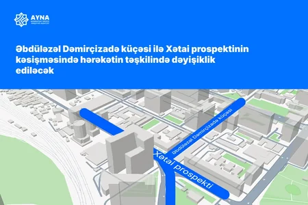 Bakının ən çox tıxac olan küçəsində HƏRƏKƏT DƏYİŞDİRİLİR - VİDEO