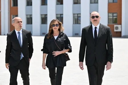 İlham Əliyev Cəbrayıl rayonunun Şükürbəyli kəndinin AÇILIŞINDA - FOTO