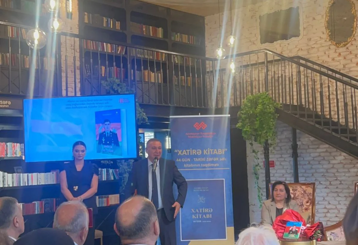 Vətən müharibəsi şəhidinə həsr olunmuş “Şəhidlik and yeridir…” kitabının təqdimatı keçirilib - FOTO