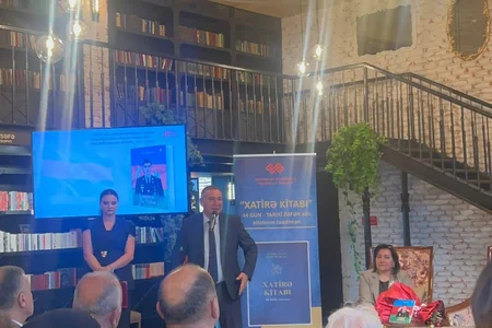 Vətən müharibəsi şəhidinə həsr olunmuş “Şəhidlik and yeridir…” kitabının təqdimatı keçirilib - FOTO