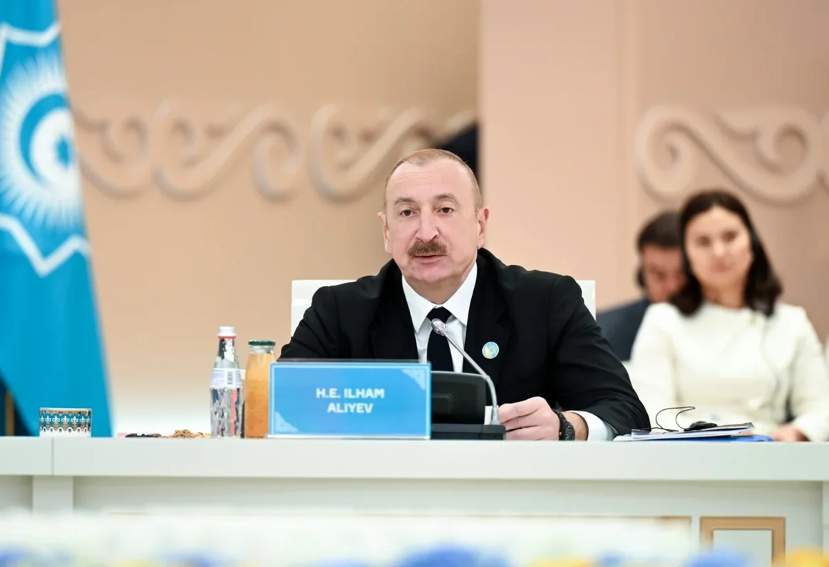 Prezident İlham Əliyev Qazaxıstanda Zəngəzur dəhlizimin əhəmiyyətindən danışıb