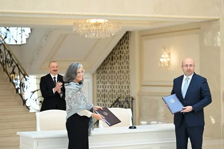 Azərbaycan və UN-Habitat arasında İMZALANMA - FOTO