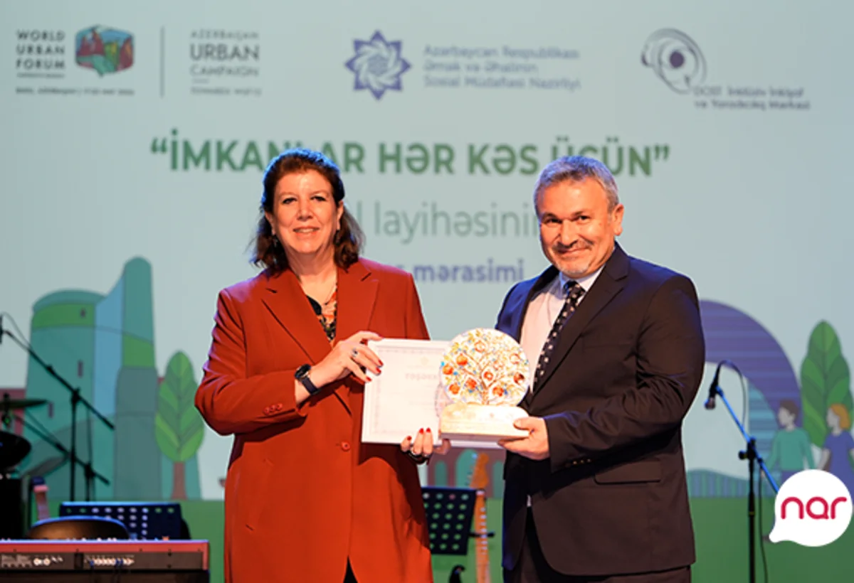 “Nar” “İmkanlar hər kəs üçün” layihəsinin bağlanış mərasimində iştirak edib