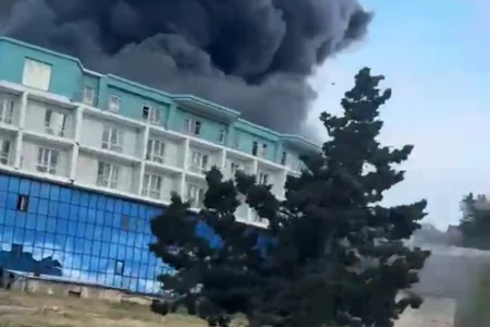AF Hotel yanır - FOTO