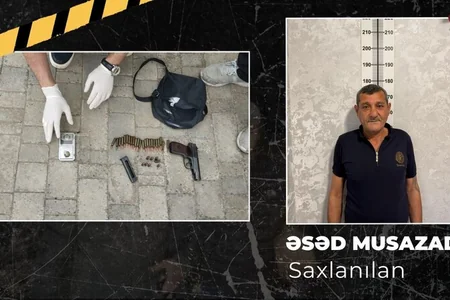 Əvvəllər məhkum olunmuş şəxsdən heroin və tapança aşkarlandı