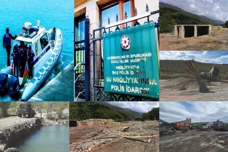 İki rayonda çaylarda icazəsiz qurğular inşa olunub