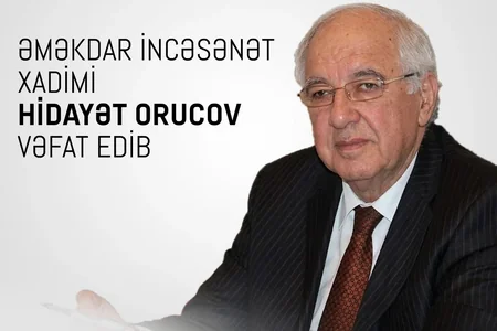 Mədəniyyət nazirliyi Hidayət Orucovun vəfatı ilə bağlı məlumat yaydı