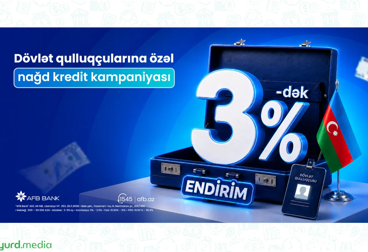 AFB Bank-dan dövlət qulluqçularına özəl güzəştli nağd kredit kampaniyası