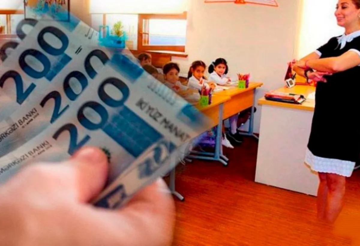 Müəllimlərin orta maaşı 1000 manatı keçdi